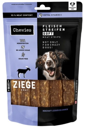 Przejdź do produktu Chewies Meat Strips Soft Maxi Koza 150g - przysmak dla psa