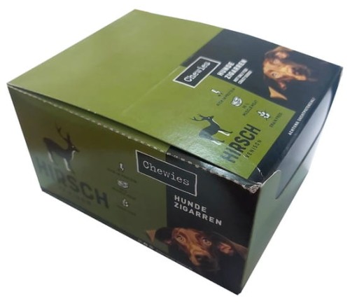 Przejdź do produktu Chewies Hundezigarren Hirsch - jeleń BOX 50x25g -  przysmak dla psa