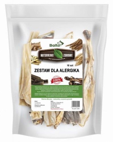 Przejdź do produktu Balto Zestaw gryzaków dla alergika 10szt - przysmak dla psa