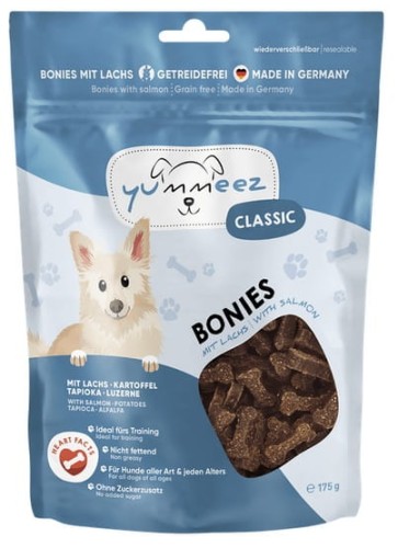 Przejdź do produktu Yummeez bezzbożowe Kosteczki Łososiowe 175g - przysmak dla psa