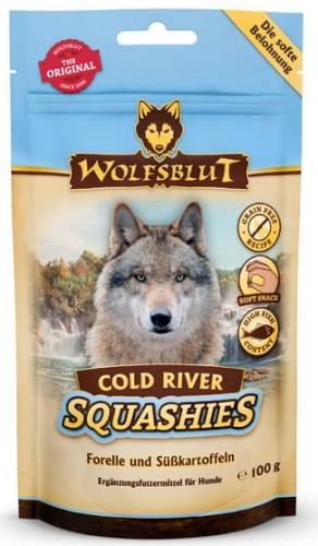Przejdź do produktu Wolfsblut Dog Squashies Cold River - pstrąg i bataty 100g - monobiałkowy przysmak dla psa