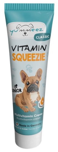 Przejdź do produktu Yummeez Classic Squeezie Junior Witaminy 100g - przysmak dla psa