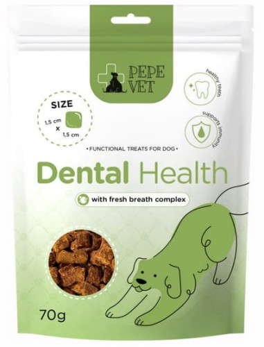 Przejdź do produktu Paka Zwierzaka PEPE VET Przysmak funkcjonalny Dental Health 70g – przysmak dla psa