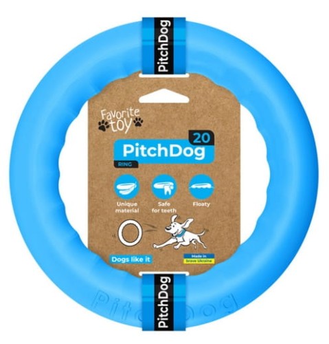 Przejdź do produktu Collar PitchDog20 Pierścień do aportowania 20cm niebieski - zabawka dla psa