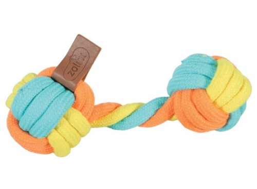 Przejdź do produktu Zolux gryzak hantel sznur Twist 18cm - zabawka dla psa