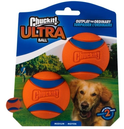 Przejdź do produktu Chuckit! Ultra Ball Medium dwupak [17001] - zabawka dla psa