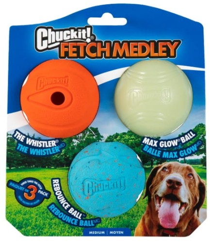 Przejdź do produktu Chuckit! Fetch Medley Medium 3pak [520520] - zabawka dla psa