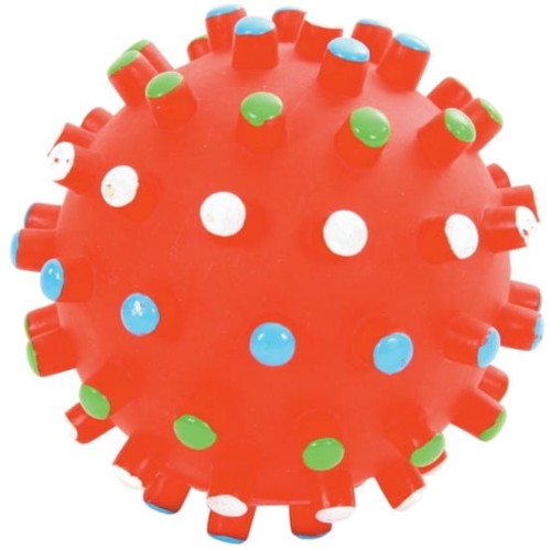 Przejdź do produktu Zolux piłka z wypustkami 9cm [480783] - winylowa zabawka dla psa