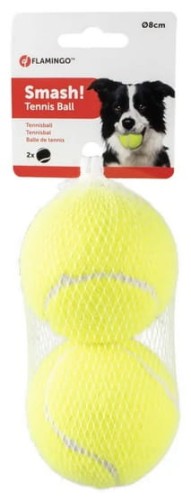 Przejdź do produktu Flamingo Piłki tenisowe 8cm 2szt [518487] - zabawka dla psa