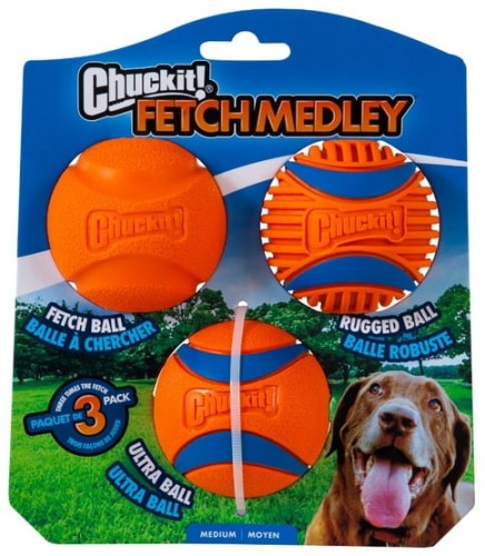 Przejdź do produktu Chuckit! Fetch Medley III 3pak [47089D] - zabawka dla psa