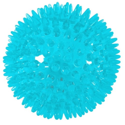 Przejdź do produktu Zolux TPR POP Piłka z kolcami 8cm turkusowa [479070TUR] - zabawka dla psa