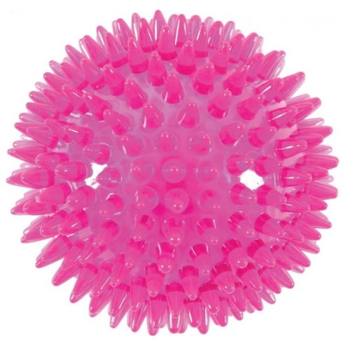 Przejdź do produktu Zolux TPR POP Piłka z kolcami 8cm różowa [479070FRA] - zabawka dla psa
