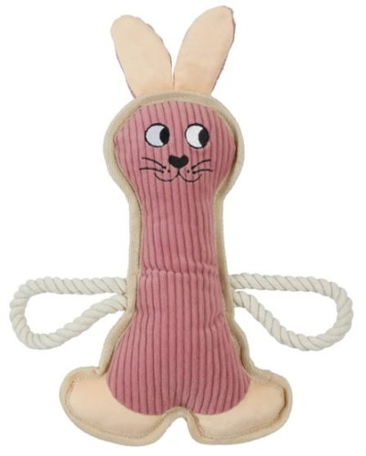 Przejdź do produktu Zolux Królik Buddy różowy 33cm - zabawka dla psa