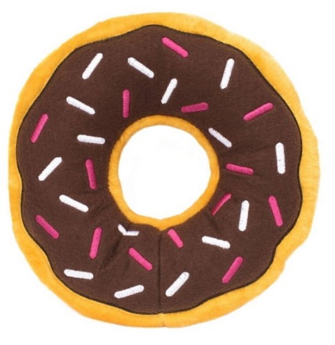 Przejdź do produktu ZippyPaws Pluszowy Donut Jumbo czekoladowy [ZP863] - zabawka dla psa