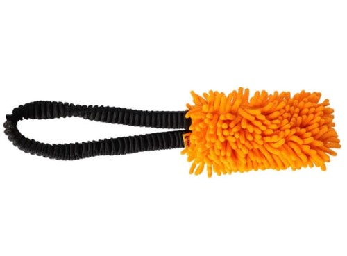 Przejdź do produktu Dingo - Szarpak Mop z rączką bungee pomarańczowy - zabawka dla psa