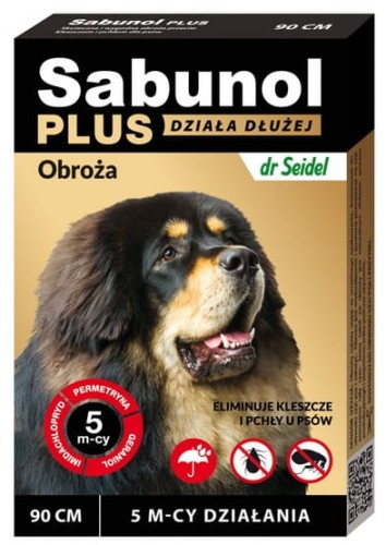 Przejdź do produktu Sabunol Obroża Plus przeciw pchłom dla psa 90cm