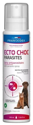 Przejdź do produktu Francodex Ecto Choc Parasites Spray przeciwpasożytniczy dla psów i kotów 200ml