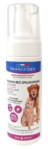 Przejdź do produktu Francodex Pianka bez spłukiwania z dimetykonem dla psa i kota 150ml