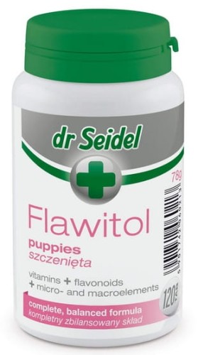 Przejdź do produktu Dr Seidel Flawitol dla szczeniąt 120 tabl.