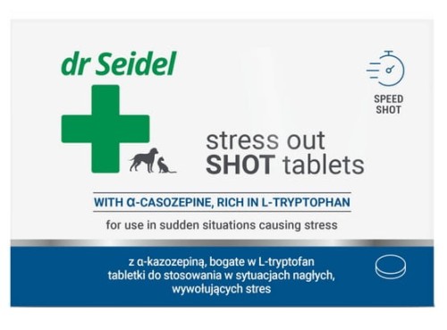 Przejdź do produktu DermaPharm Stress Out Shot dla psa i kota blister 10 tabl.