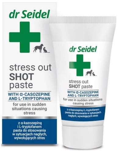 Przejdź do produktu DermaPharm Stress Out Shot dla psa i kota pasta 30g