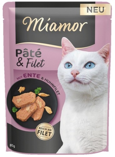 Przejdź do produktu Miamor Pate & Filet Kaczka & Kurczak saszetka 85g – karma mokra dla kota