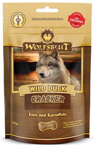 Przejdź do produktu Wolfsblut Dog Cracker Wild Duck - kaczka i bataty 70g – przysmak dla psa