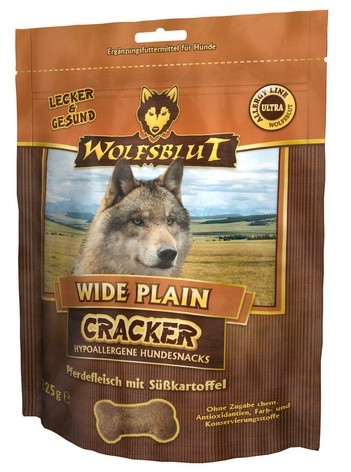 Przejdź do produktu Wolfsblut Dog Cracker Wide Plain - konina i bataty 225g – przysmak dla psa