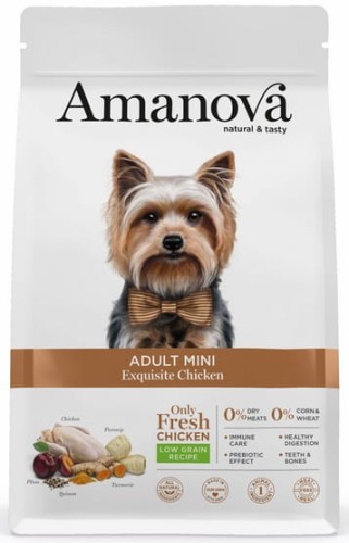 Przejdź do produktu Amanova Dog Adult Mini Exquisite Chicken - kurczak 2kg – karma sucha dla psa