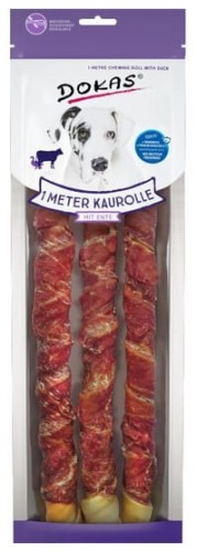 Przejdź do produktu Dokas Pies Rolki XXL z kaczką 3szt / 315g – przysmak dla psa