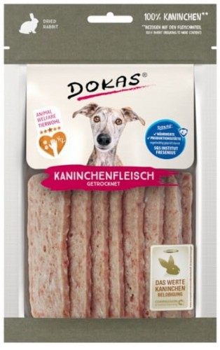 Przejdź do produktu Dokas Pies Paski królik 70g – przysmak dla psa