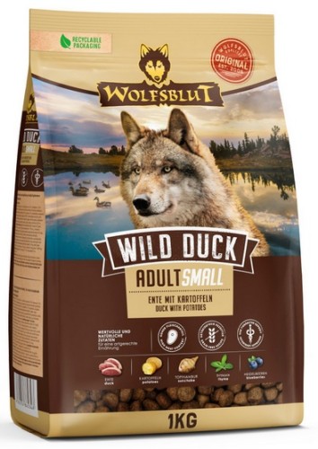 Przejdź do produktu Wolfsblut Dog Wild Duck Adult Small - kaczka i bataty 1kg – karma sucha dla psa