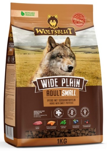 Przejdź do produktu Wolfsblut Dog Wide Plain Small - konina i bataty 1kg – karma sucha dla psa