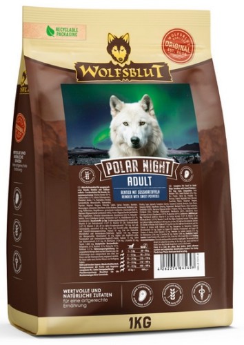Przejdź do produktu Wolfsblut Dog Polar Night Adult - renifer i bataty 1kg – karma sucha dla psa