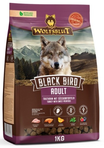 Przejdź do produktu Wolfsblut Dog Black Bird Adult - indyk i bataty 1kg – karma sucha dla psa