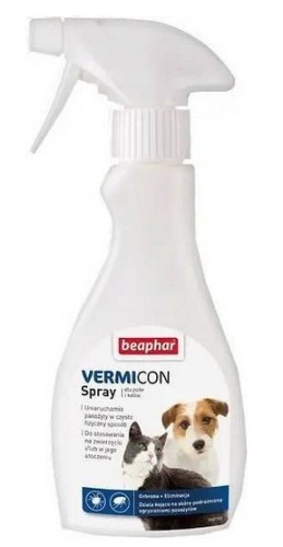 Przejdź do produktu Beaphar Vermicon Spray dla psa i kota przeciwko pchłom i kleszczom 250ml