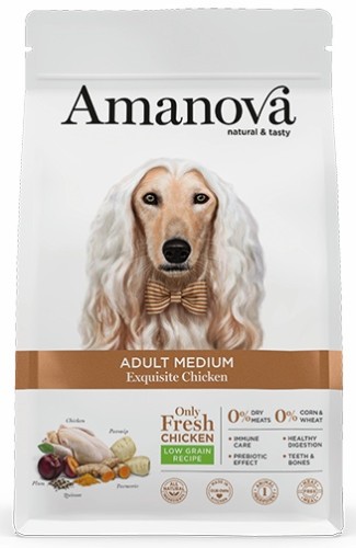 Przejdź do produktu Amanova Dog Adult Medium Exquisite Chicken - kurczak 2kg – karma sucha dla psa