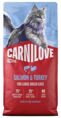 Przejdź do produktu Carnilove Cat Active Salmon & Turkey Large - łosoś i indyk 400g – karma sucha dla kota