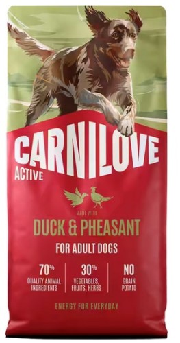 Przejdź do produktu Carnilove Dog Active Duck & Pheasant Adult - kaczka i bażant 1,5kg – karma sucha dla psa