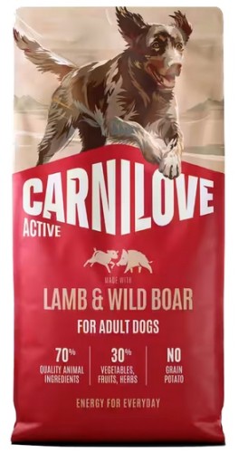 Przejdź do produktu Carnilove Dog Active Lamb & Wild Boar Adult - jagnięcina i dzik 1,5kg – karma sucha dla psa