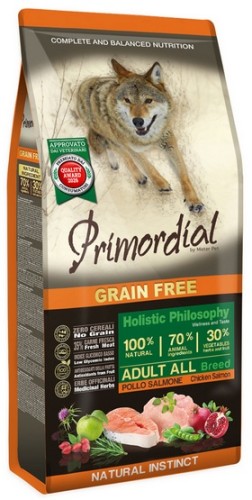 Przejdź do produktu Primordial Dog Grain Free Adult Chicken & Salmon 12kg – karma sucha dla psa