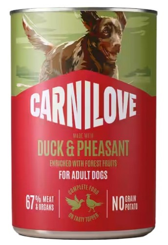 Przejdź do produktu Carnilove Dog Duck & Pheasant Adult - kaczka i bażant puszka 400g – karma mokra dla psa