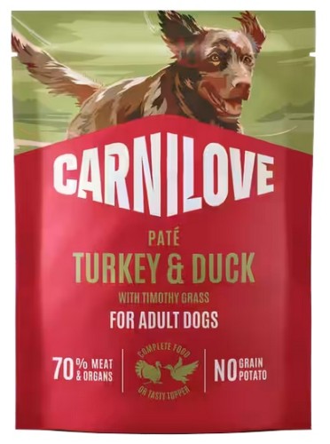 Przejdź do produktu Carnilove Dog Turkey & Duck - indyk i kaczka saszetka 300g – karma mokra dla psa