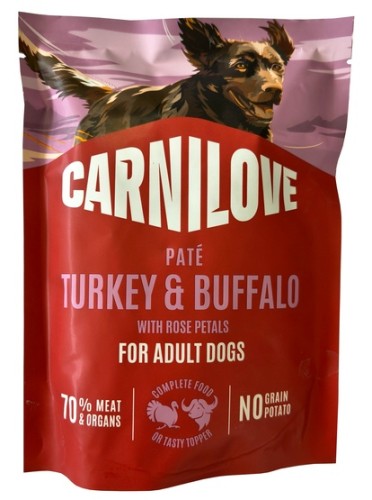 Przejdź do produktu Carnilove Dog Turkey & Buffalo - indyk i bawół saszetka 300g – karma mokra dla psa