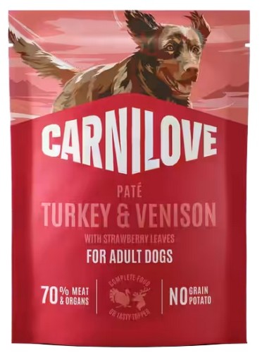 Przejdź do produktu Carnilove Dog Turkey & Venison - indyk i dziczyzna saszetka 300g – karma mokra dla psa