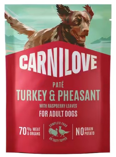Przejdź do produktu Carnilove Dog Turkey & Pheasant - indyk i bażant saszetka 300g – karma mokra dla psa