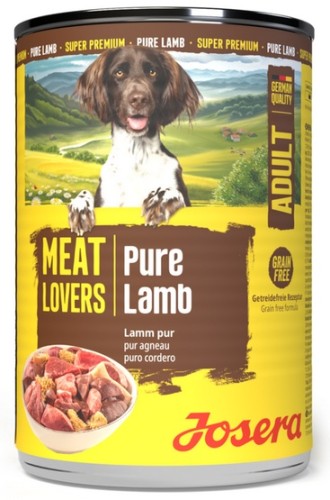 Przejdź do produktu Josera Pies Meat Lovers Pure Jagnięcina puszka 400g – karma mokra dla psa
