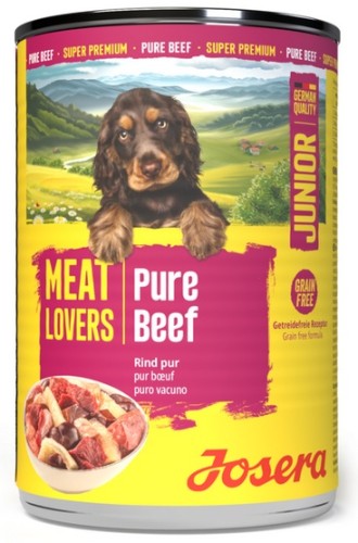 Przejdź do produktu Josera Pies Meat Lovers Pure Junior Wołowina puszka 400g – karma mokra dla psa