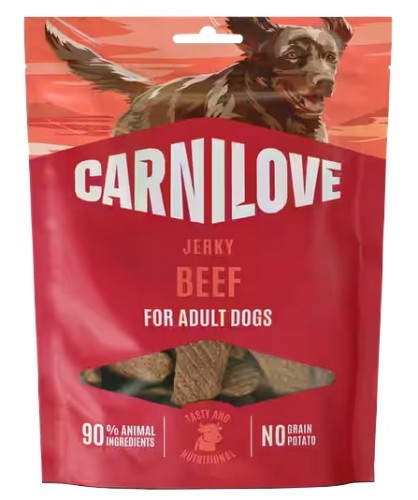 Przejdź do produktu Carnilove Dog Jerky Beef Fillet - wołowina filet 100g – przysmak dla psa