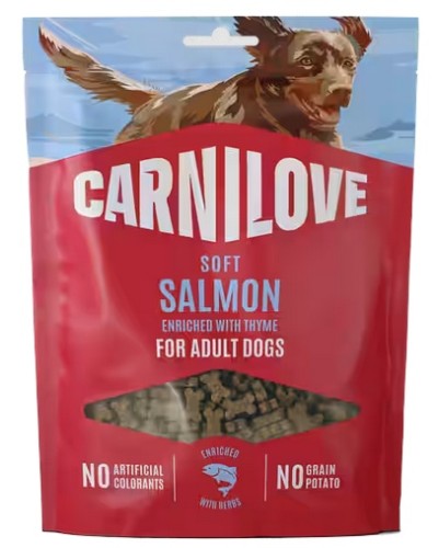 Przejdź do produktu Carnilove Dog Soft Snack Salmon Small Bite 200g – przysmak dla psa